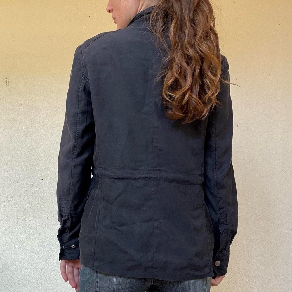 Rag And Bone Grey Button Up Military Jacket - image 3